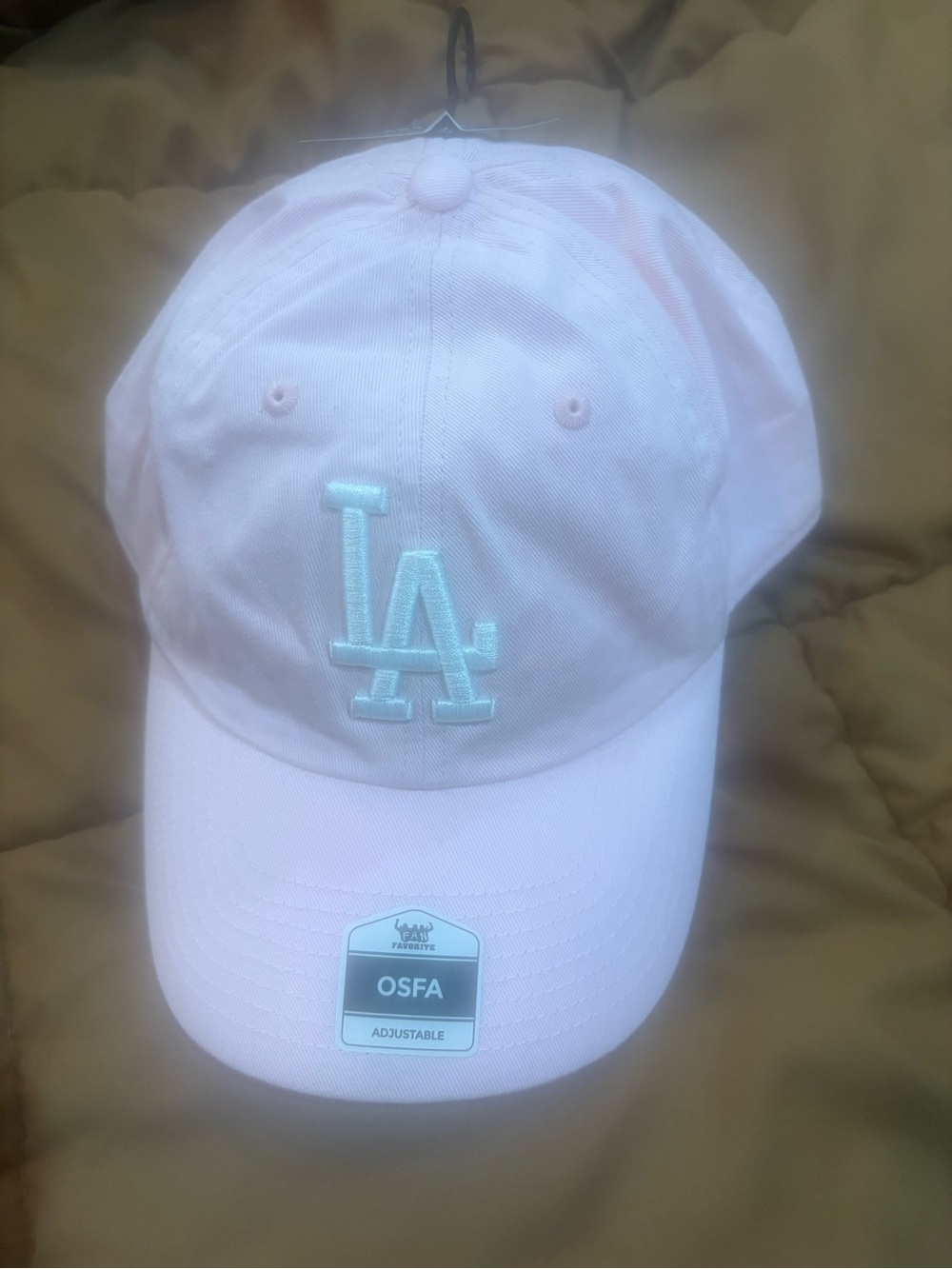 Pastel Pink LA Logo Baseball Cap - Adjustable